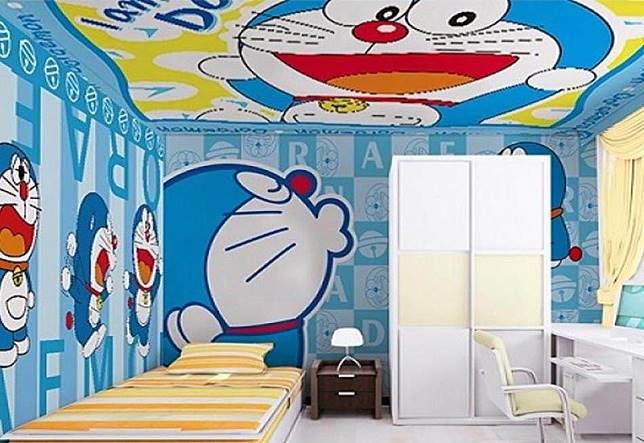 kertas kado Doraemon