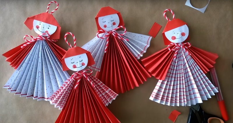 cara membuat boneka dari kertas lipat